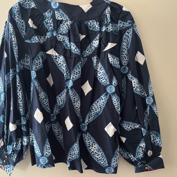 Ulla Johnson Lila Blouse - Indigo, Sz 10, NWT - Picture 5 of 8